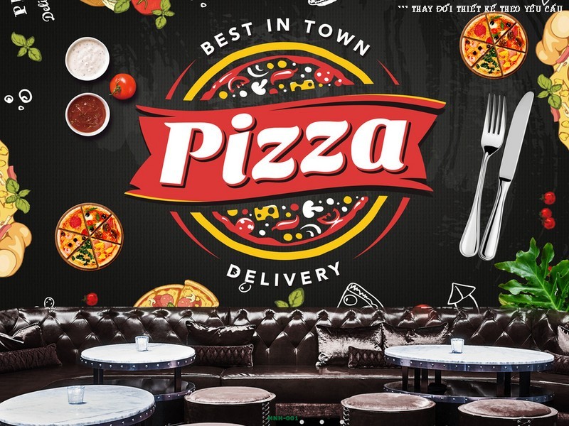 Trang trí quán pizza MNH-001